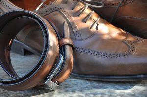 Men's shoes and belt