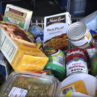 canned and boxed food