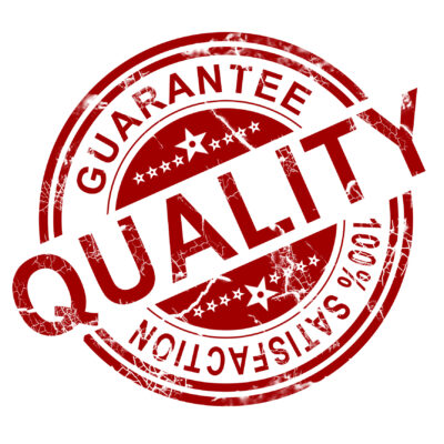 Our Quality Guarantee 100% Satisfaction