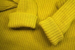 yellow sweater